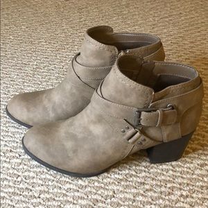 Mushroom Brown Booties